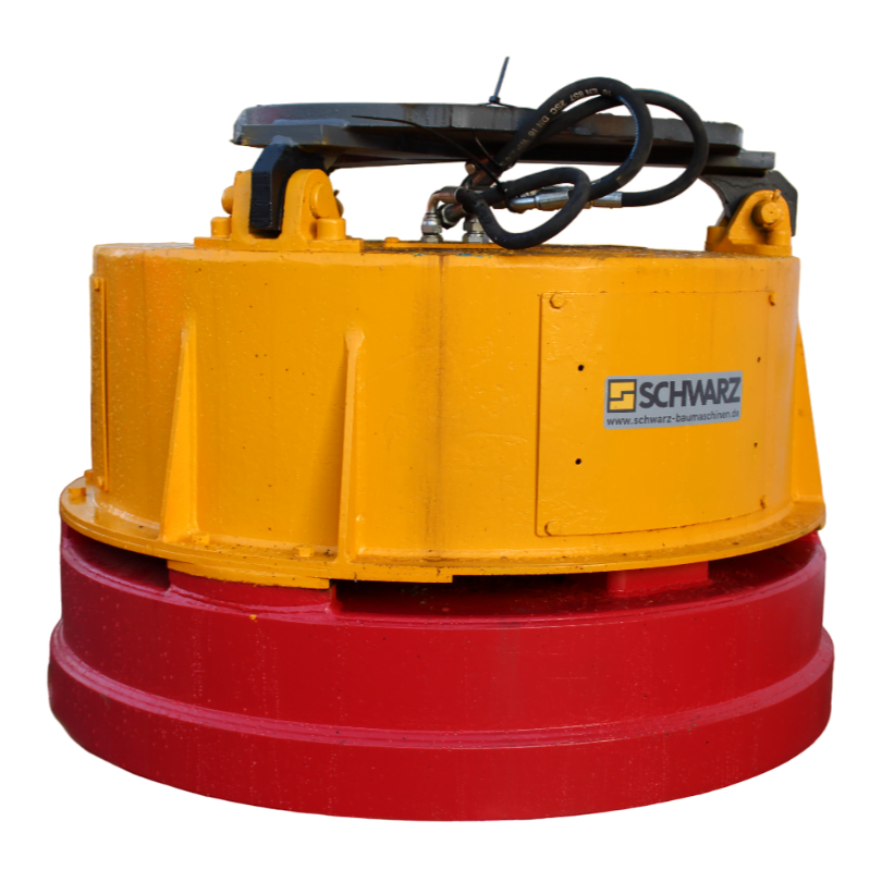 Schwarz Baumaschinen Mietpark Hydraulikmagnet1